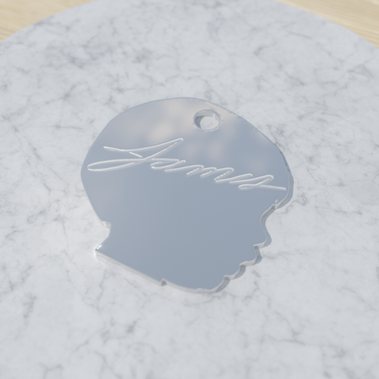 Silhouette Charm in Sterling Silver