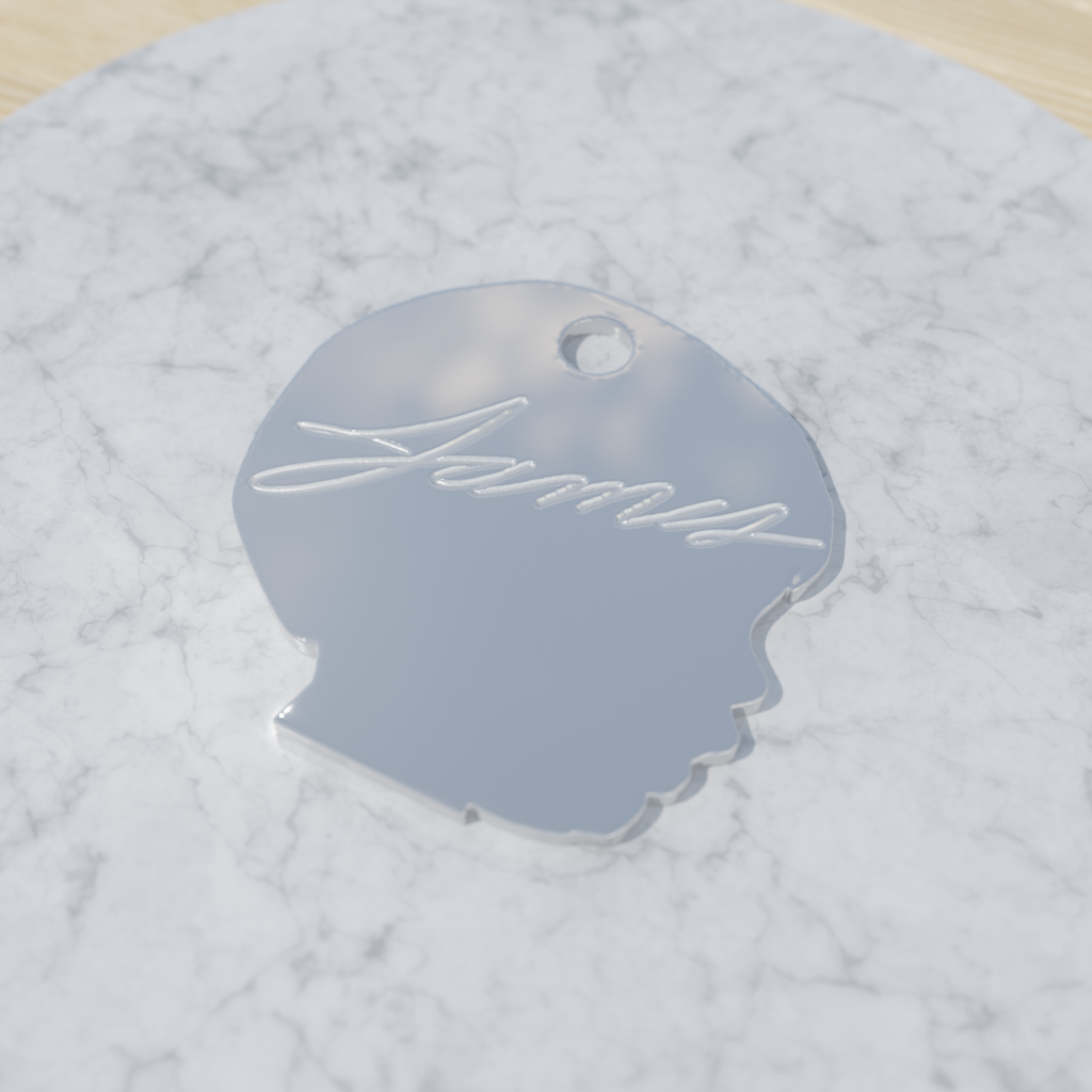 Silhouette Charm in Solid 10k Gold
