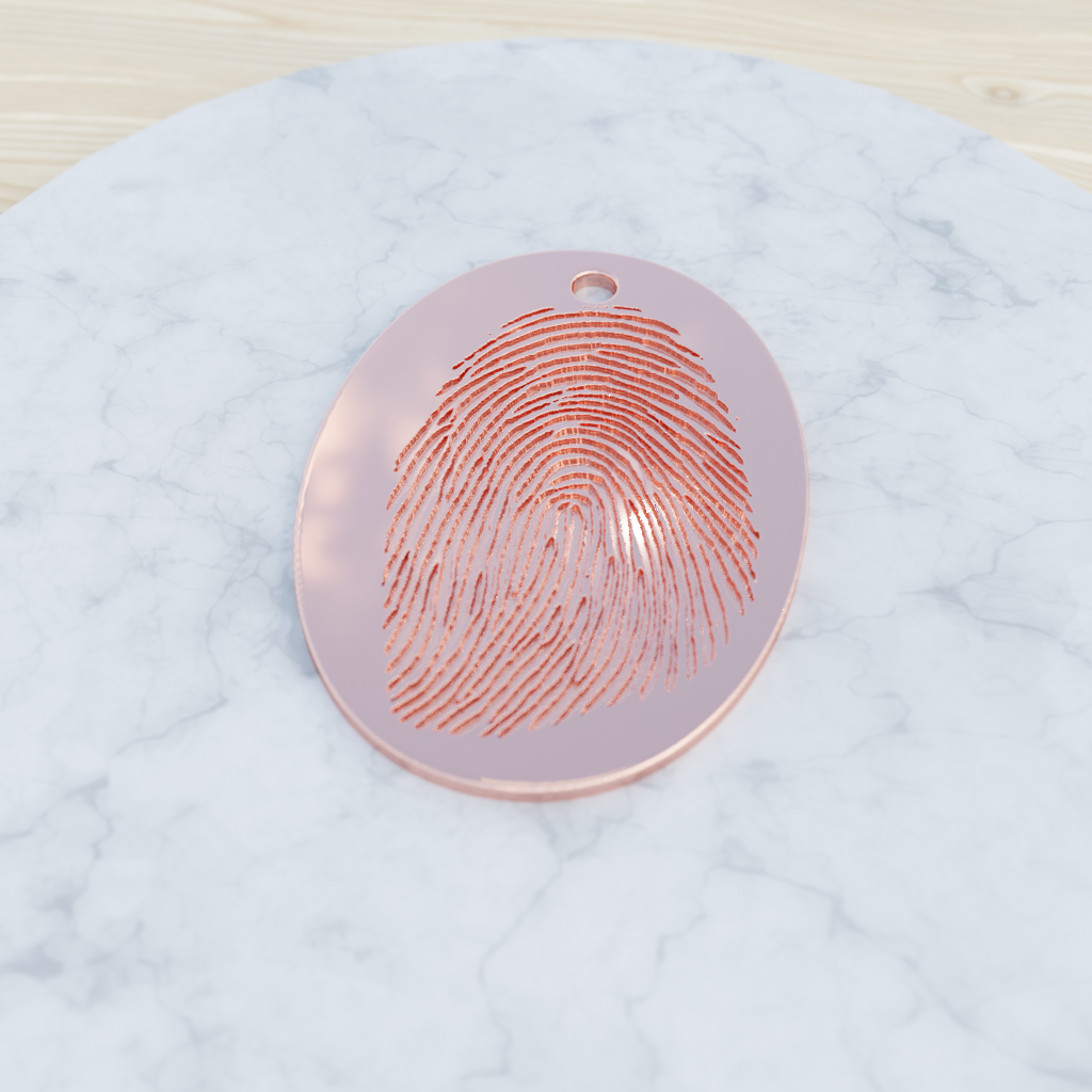 Round Charm in Solid 10k Gold